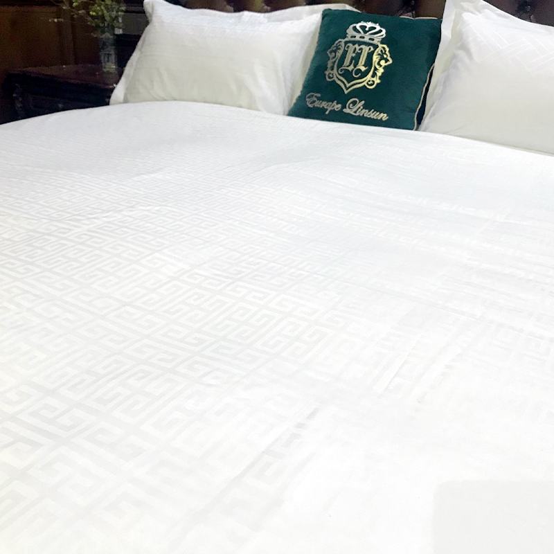 コームレングステープルコットン80S Sateen Jacquard400Tホテルの寝具セット